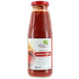 Global Organics Tomato Passata Crushed Rustica Organic Glass 680g