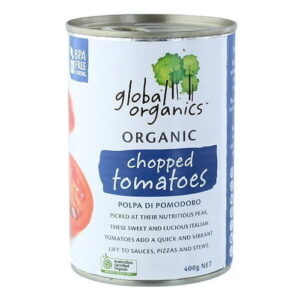 Global Organics Tomatoes Chopped Organic canned 400g