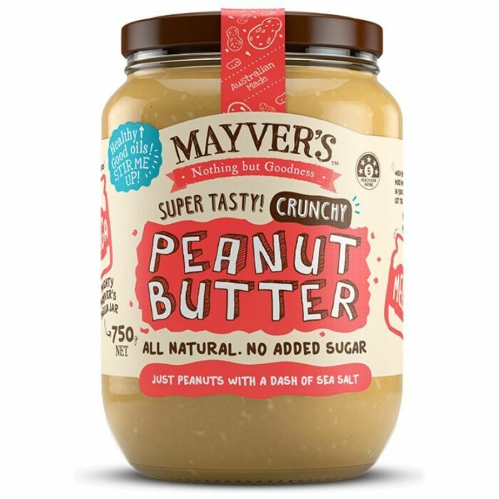 Mayver’s Crunchy Peanut Butter 750g Jar
