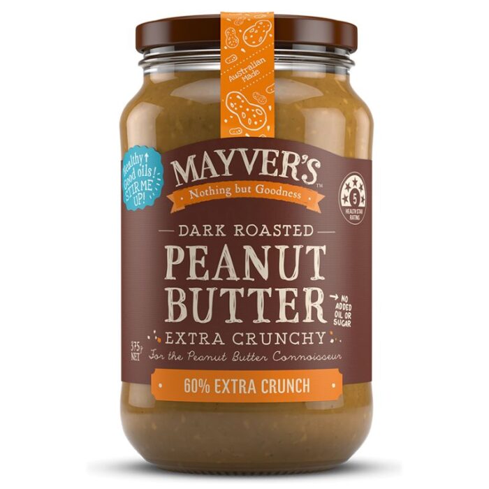Mayvers Dark Roasted Extra Crunchy Peanut Butter Mayver’s Dark Roasted Extra Crunchy Peanut Butter