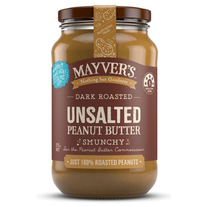 Mayvers Dark Roasted Unsalted Peanut Butter Mayver’s Dark Roasted Unsalted Peanut Butter
