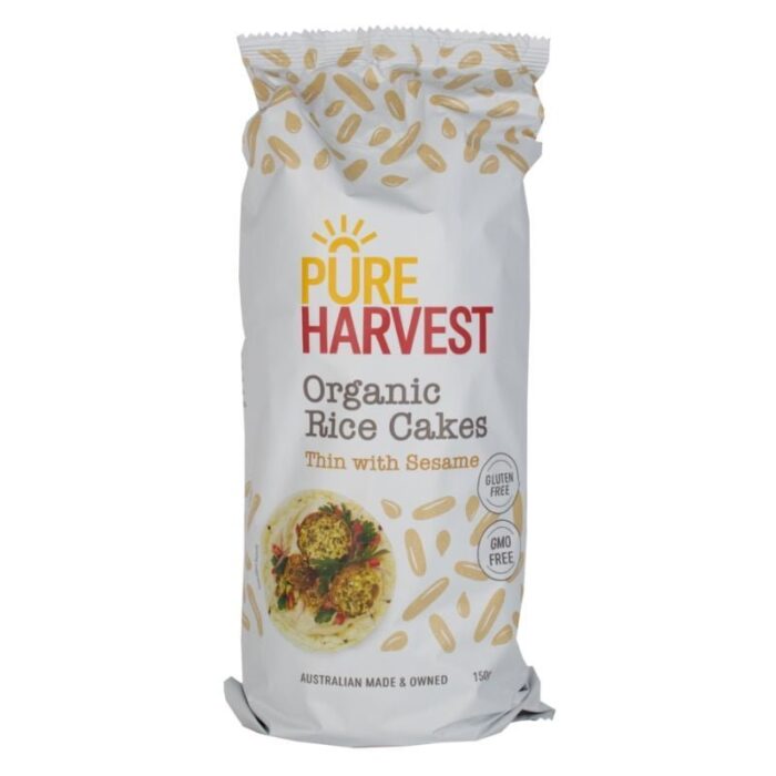 Organic Rice Cakes Thin with Sesame 1 Organic Rice Cakes Thin with Sesame 1