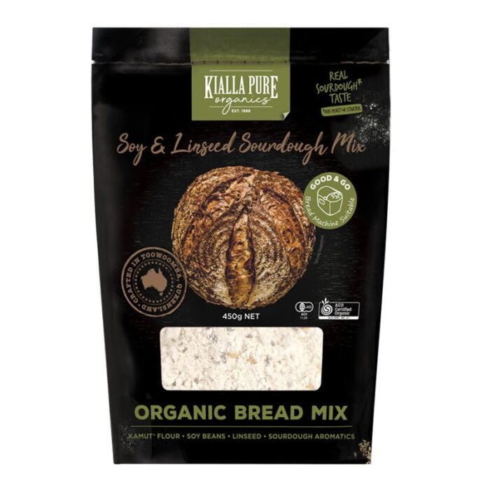 organic bread mix soy linseed sourdough 450g organic bread mix soy linseed sourdough 450g