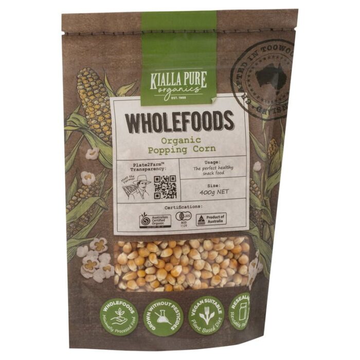 organic popping corn 400g organic popping corn 400g