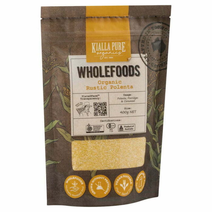 organic rustic polenta 400g