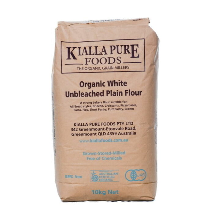 organic unbleached plain flour 10kg