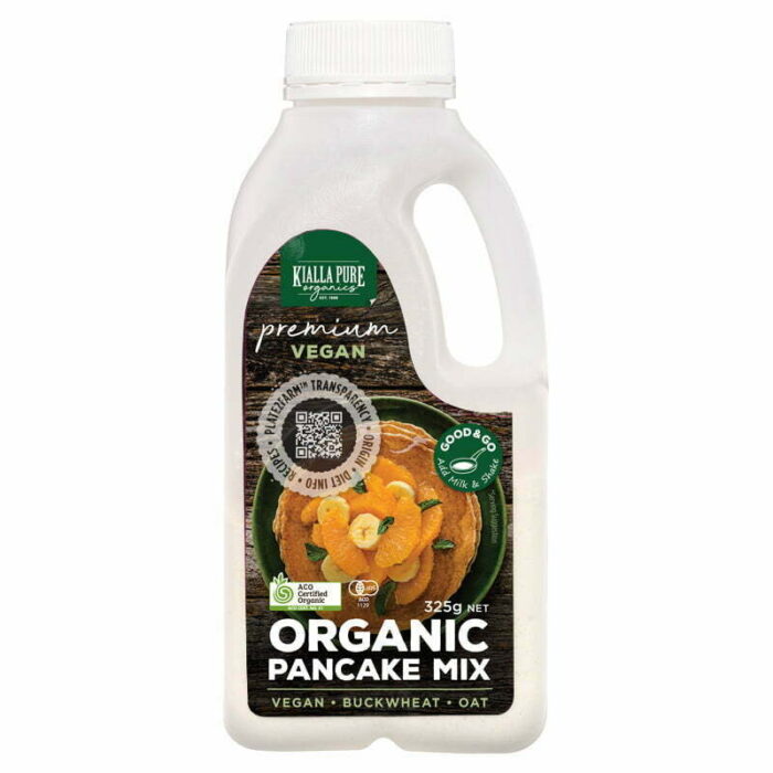 organic vegan pancake mix vanilla 325g organic vegan pancake mix vanilla 325g