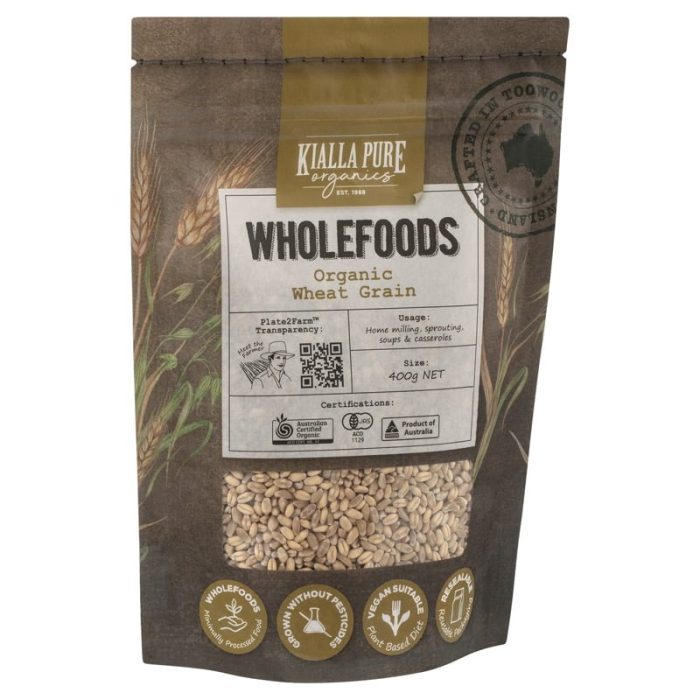 organic wheat grain 400g