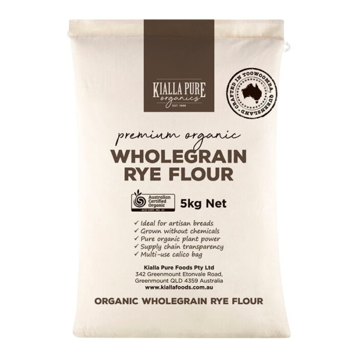 organic wholegrain rye flour 5kg