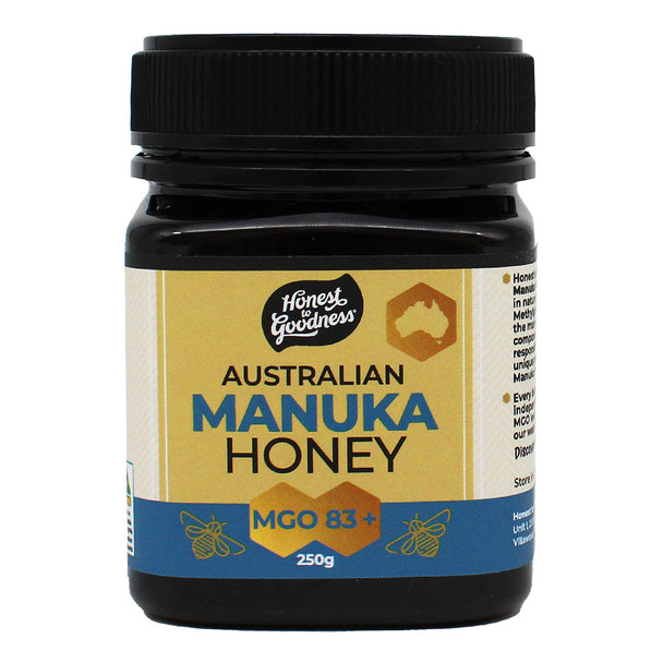 Australian-Manuka-Honey-83-MGO-250g-Front-SPHON83M5.250__51115 Australian-Manuka-Honey-83-MGO-250g-Front-SPHON83M5.250__51115